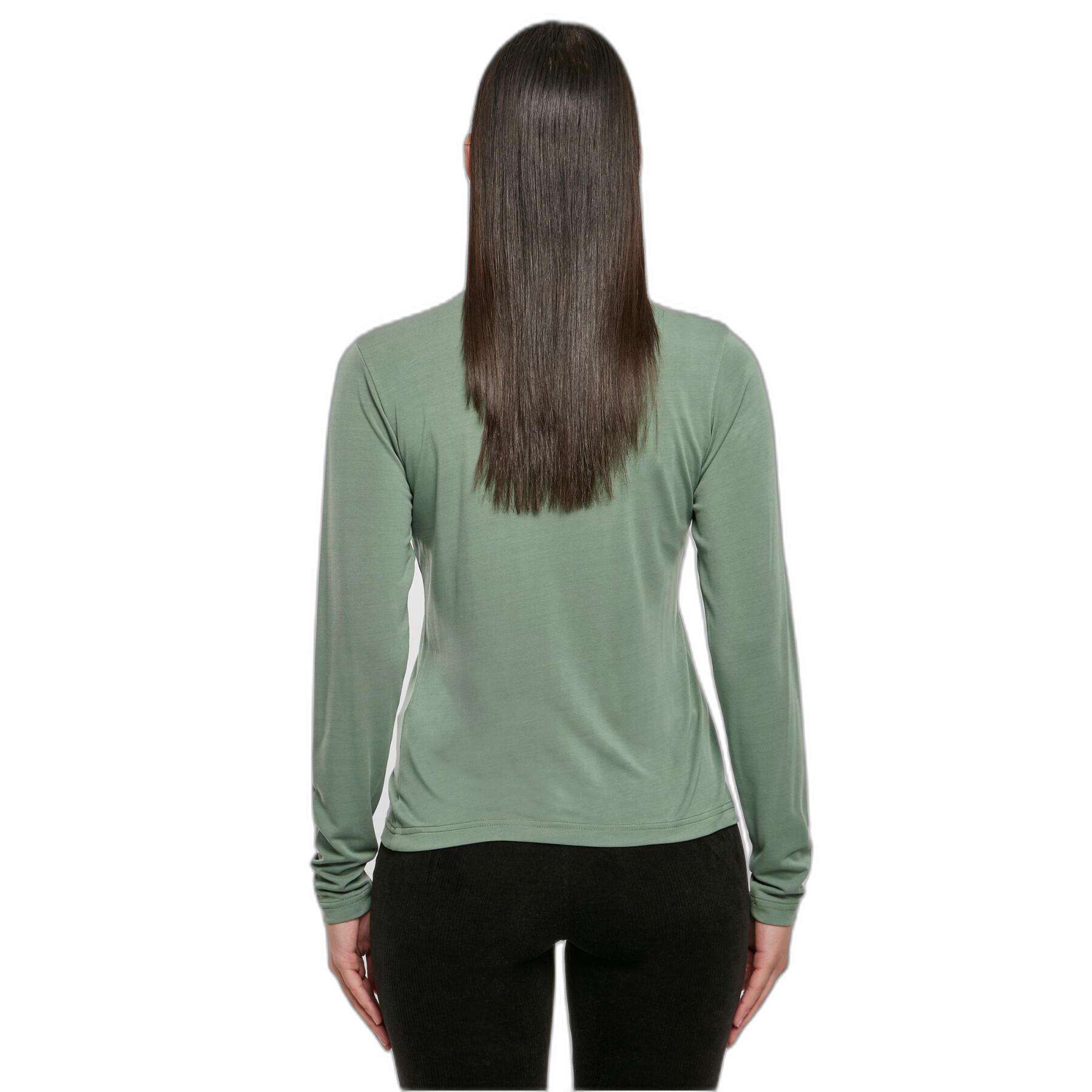 Women's long sleeve turtleneck sweatshirt in modal Urban Classics