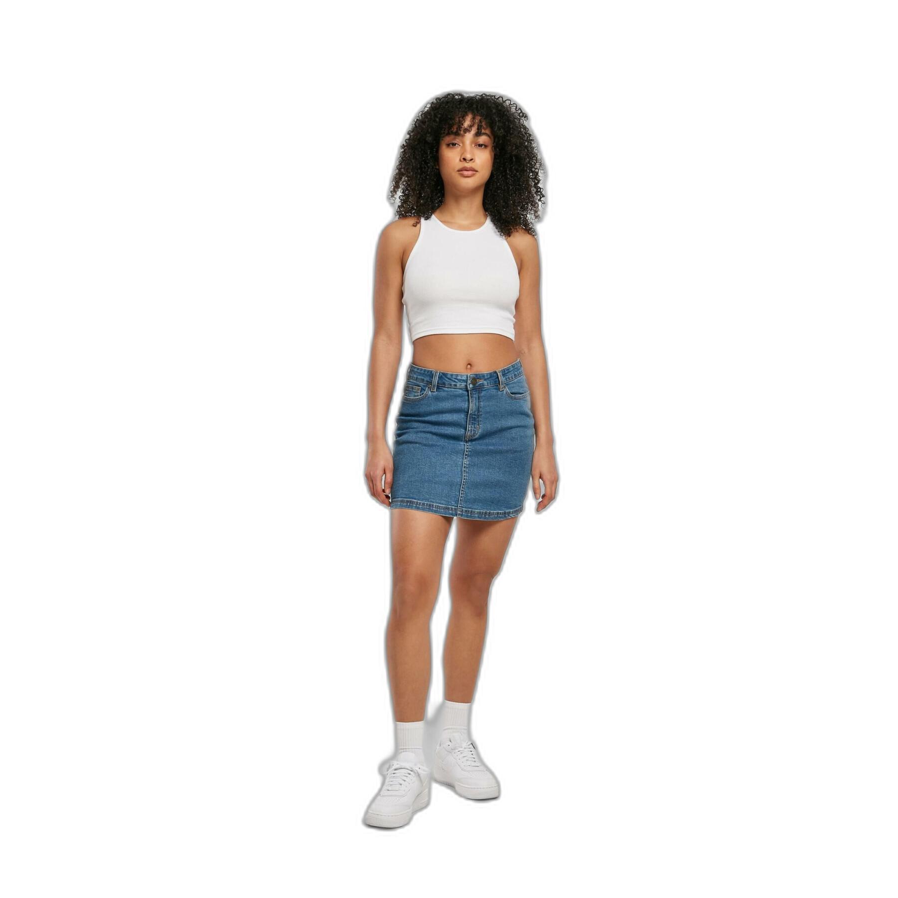 Women's denim mini skirt Urban Classics Organic Stretch