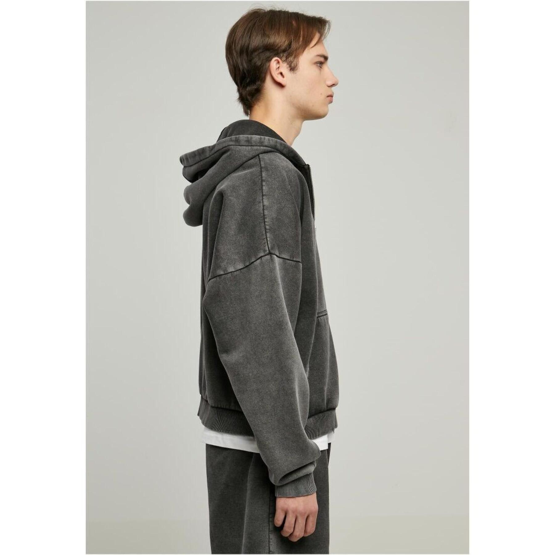 Zip-up hoodie Urban Classics 90's Heavy Sand Washed