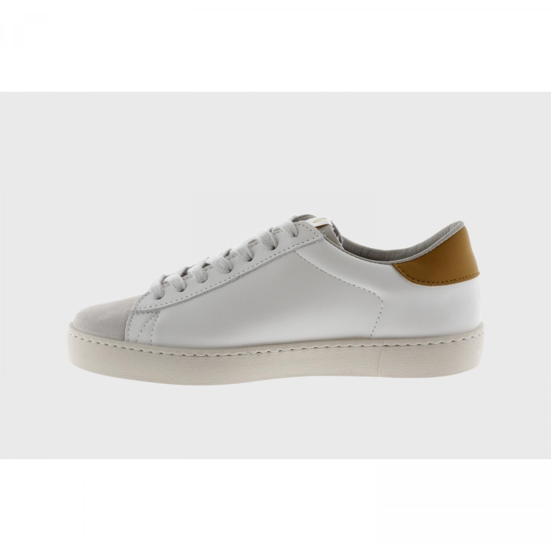 Leather sneakers Victoria berlin constraste (grandes tailles)