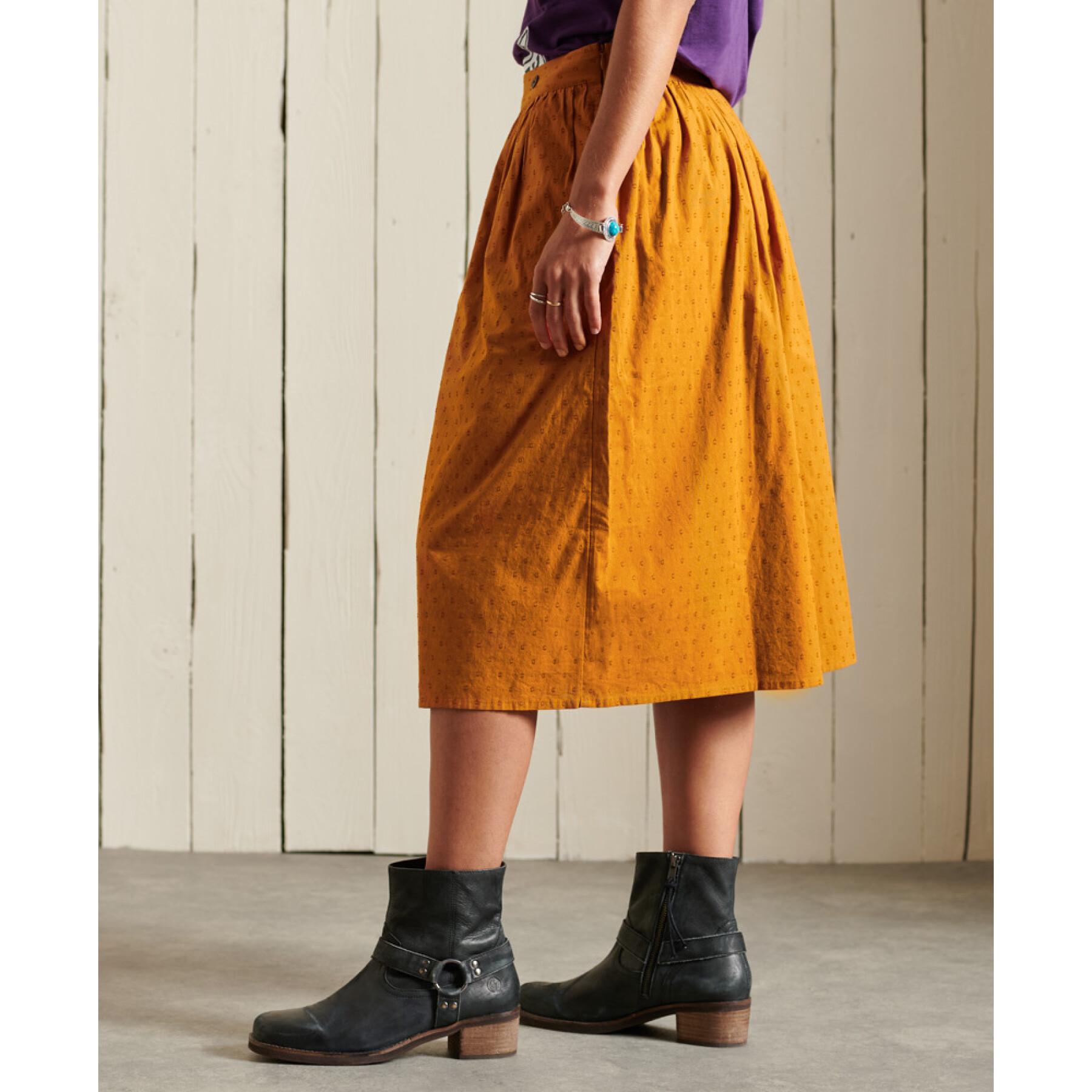 Women's mid-length woven skirt Superdry