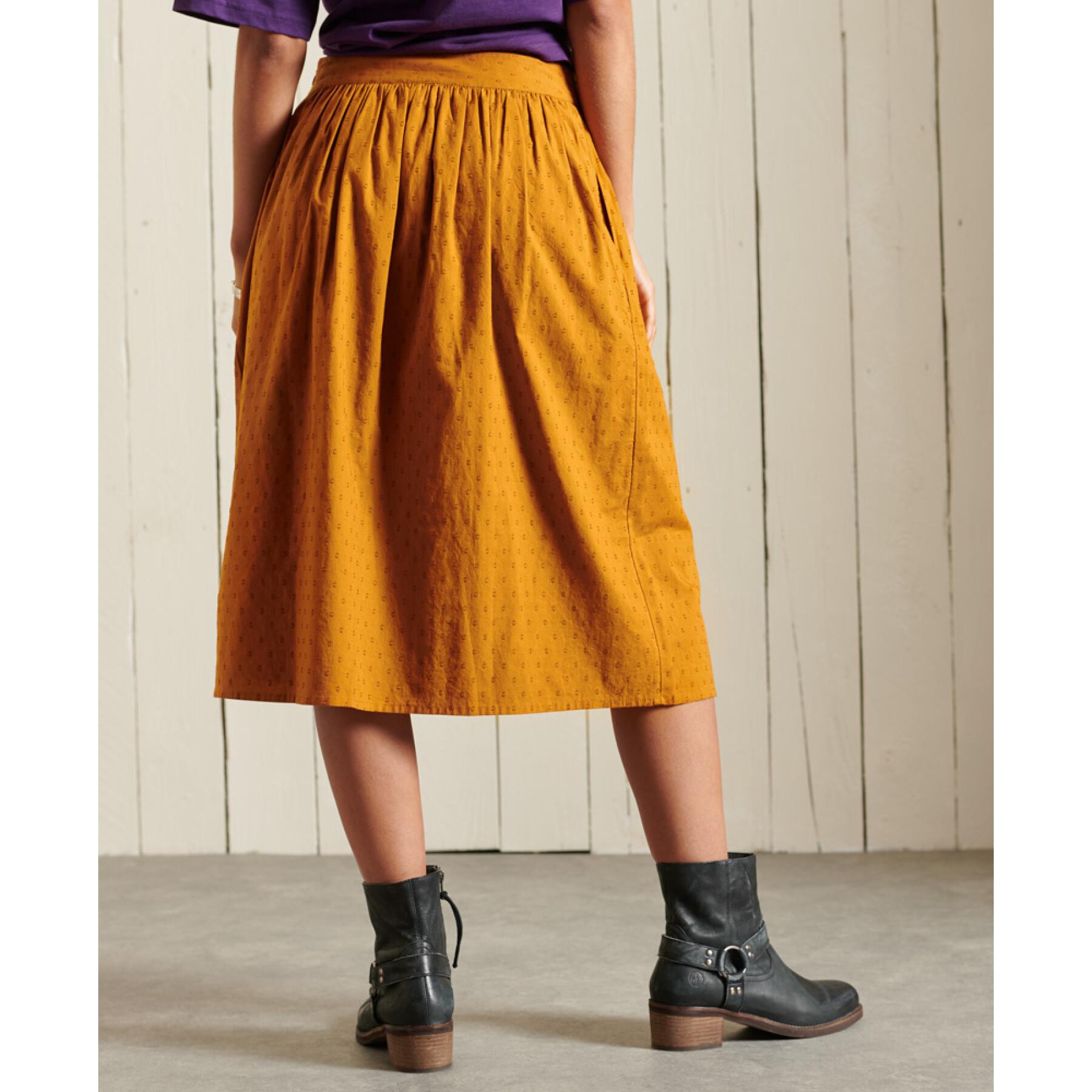 Women's mid-length woven skirt Superdry