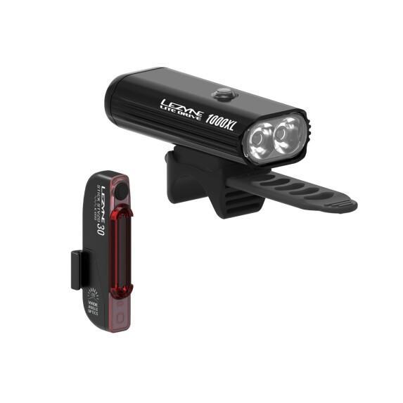 Front and rear lights Lezyne lite 1000 XL+stick