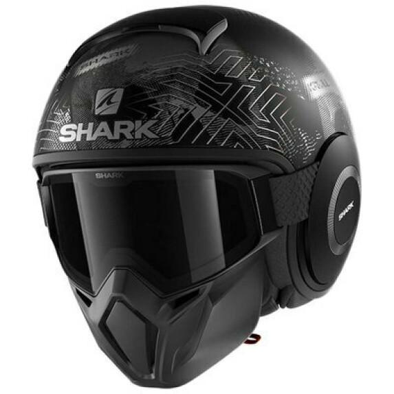 Jet motorcycle helmet Shark street drak krull