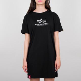 Women's long T-shirt Alpha Industries Basic Foil Print