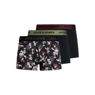 Set of 3 boxers Jack & Jones Flower Microfiber