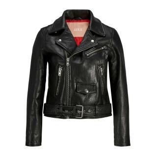 Leather jacket woman JJXX holly biker
