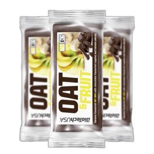 Cartons of oat bar snacks Biotech USA - Chocolat-banane