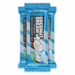 Cartons of high-protein dessert bar snacks Biotech USA - Coco