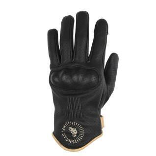 Summer leather motorcycle gloves Helstons sun air
