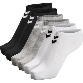 Pack of 6 short socks for women Hummel hmlchevron