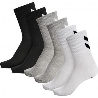 Pack of 6 women's socks Hummel hmlchevron