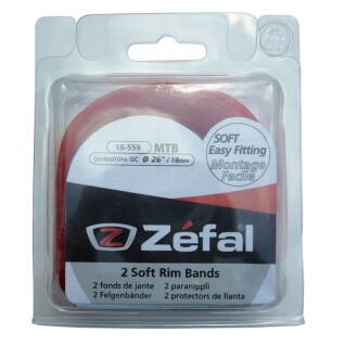 Blister of 2 rim bottoms Zefal pvc 26 -18 mm