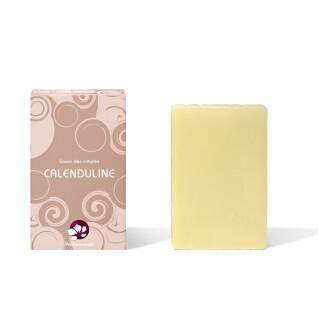 Cold process soap in cardboard box Pachamamaï Calenduline
