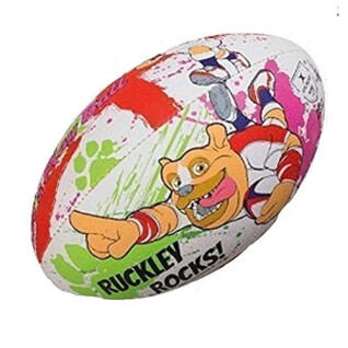 Rugby ball mascots Gilbert Ruckley Rocks (taille 4)