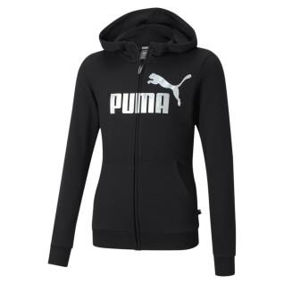 Girl hoodie Puma ESS+ Logo Full-Zip TR G