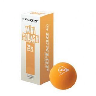 Set of 3 squash balls Dunlop play