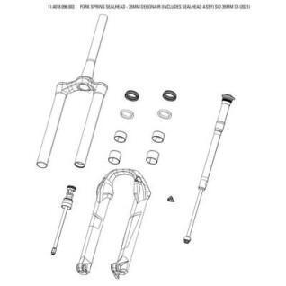 Fork Rockshox Kit Sealhead Sid 35mm C1 2021 Dba 35mm