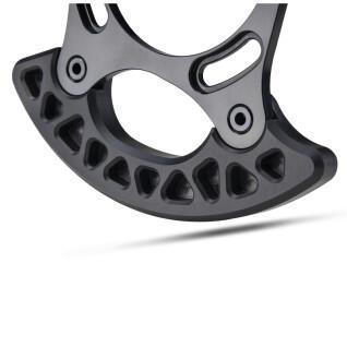 Aluminum chain guide with oval/round plate guide Absolute Black ISCG-05 Bash