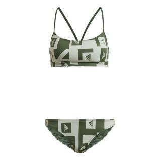 Women's 2-piece graphic swimsuit with logo adidas
