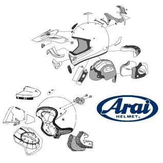Rear ventilation for full face motorcycle helmet Arai DUCT-2 CASQUE INTEGRAL