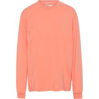 Long sleeve T-shirt Colorful Standard Organic oversized bright coral