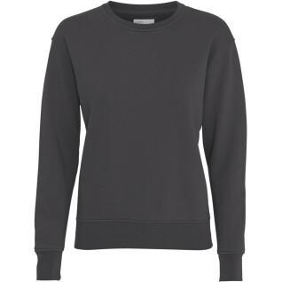 Women's round neck sweater Colorful Standard Classic Organic lava grey
