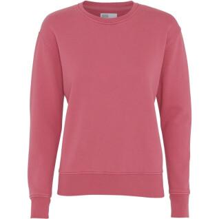Women's round neck sweater Colorful Standard Classic Organic raspberry pink