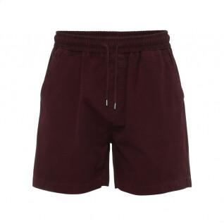 Twill shorts Colorful Standard Organic oxblood red