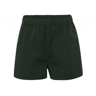 Women's twill shorts Colorful Standard Organic hunter green