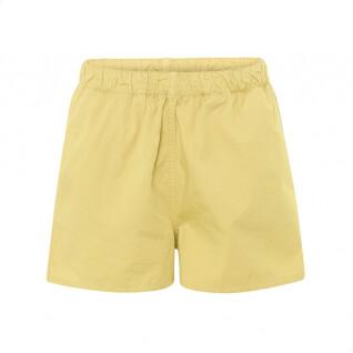 Women's twill shorts Colorful Standard Organic lemon yellow