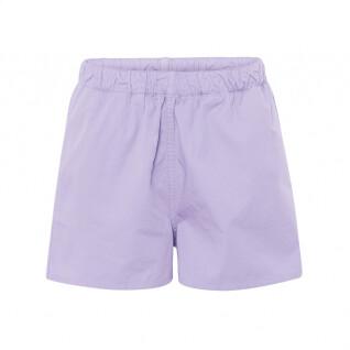 Women's twill shorts Colorful Standard Organic soft lavender