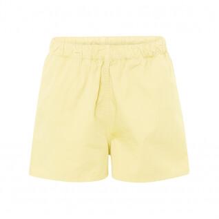 Women's twill shorts Colorful Standard Organic soft yellow