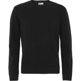 Wool round neck sweater Colorful Standard Classic Merino deep black