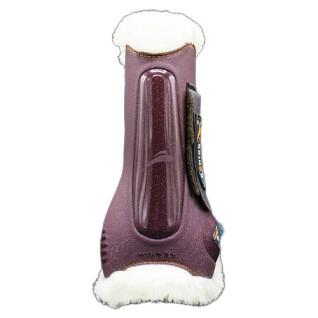 Front horse tendon protector eQuick eLight glitter fluffy