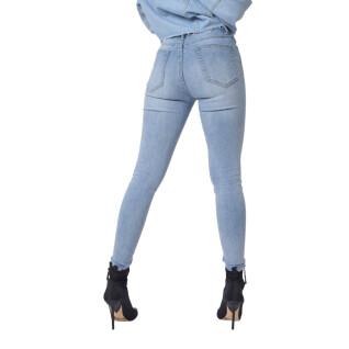 Skinny fit logo jeans label woman Project X Paris
