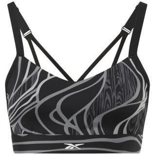 Women's bra Reebok Lux Strappy Sports Nature Grown Print