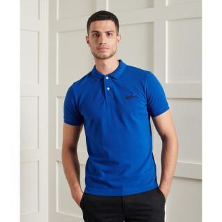 Organic cotton piqué short sleeve polo shirt Superdry