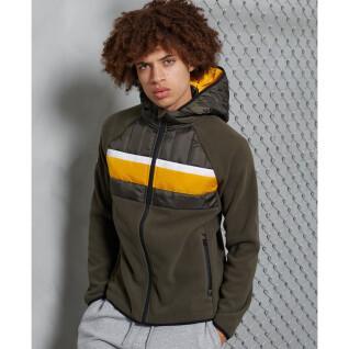 Hybrid zip jacket with chest band Superdry