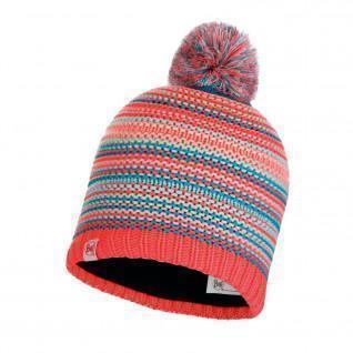 Children's knitted hat and fleece Buff Amity Coral