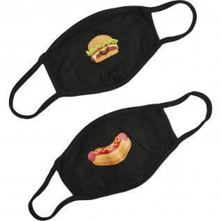 Masks Mister Tee burger and hot dog (x2)