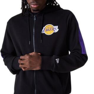 Hooded sweatshirt Los Angeles Lakers FZ Panel