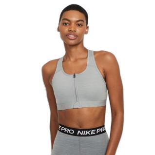 Women's zip-up bra Nike Dri-FIT Swoosh