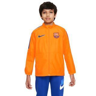 Children's FC Barcelona Academy AWF 2021/22 waterproof jacket