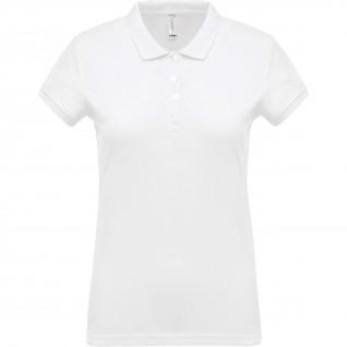 Women's polo shirt Kariban Piqué blanc