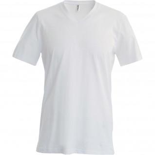T-shirt Kariban Col V blanc