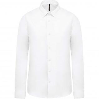 Long sleeve shirt Kariban Popeline blanc
