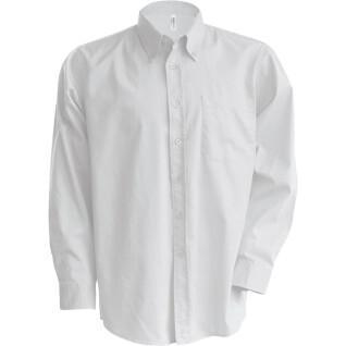 Long sleeve shirt Kariban Oxford blanc