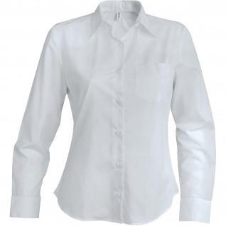 Women's shirt with long sleeves Kariban blanc
