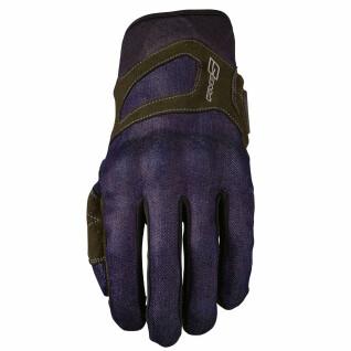 Summer denim motorcycle gloves Five RS3